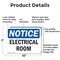Signmission Electrical Room, 10 in W x Rectangle, Aluminum OS-2PACK-NS-A-710-L-15568 - alternate 4